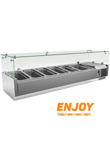 Холодильная витрина для топпинга Ewt Inox VRX1500/380FG
